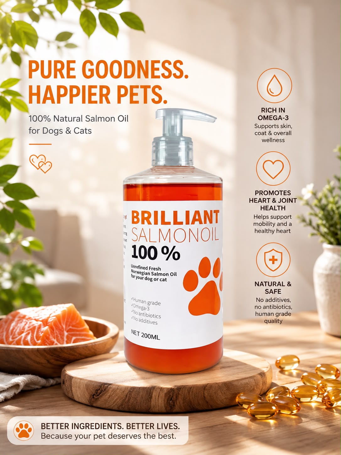 PawGlow™ – 100% Premium Norwegian Salmon Oil